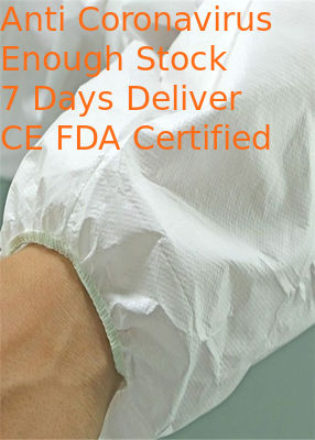 SMS Disposable Tyvek Coveralls Low Lint With Front Zipper Closure