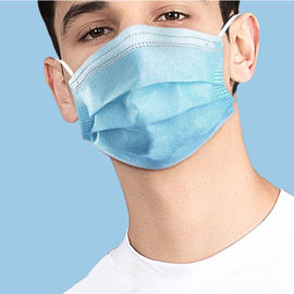 Chiny Anti Virus 3 Ply Surgical Face Mask , Disposable Nose Mask For Dust Free Workshop firma