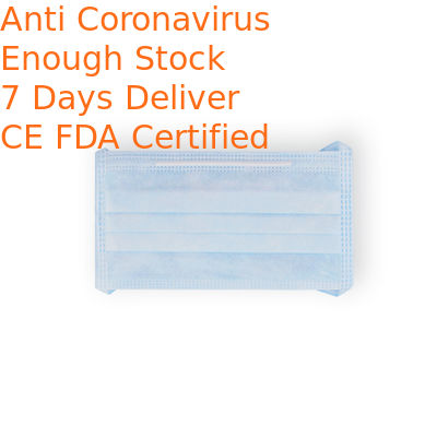 Non Toxic Isolation Face Mask , Disposable Breathing Mask Bacteria Proof