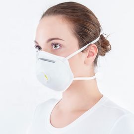 White Color Ffp2 Cup Mask Lightweight Size 12.5 X 13cm Head Strap Head Strap