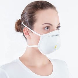 White Color Ffp2 Cup Mask Lightweight Size 12.5 X 13cm Head Strap Head Strap